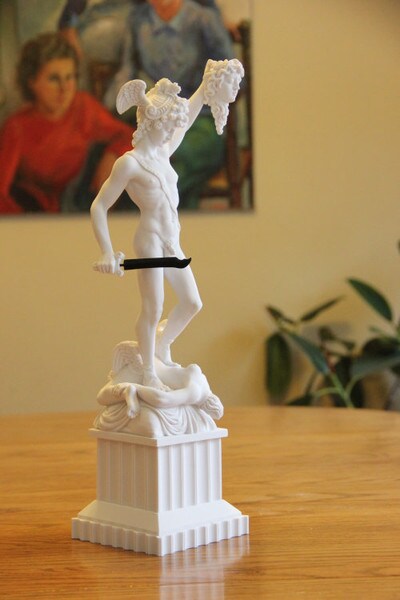 Replica Perseus Benoenuto Cellini Marble Statue Medusa Head Sculpture
