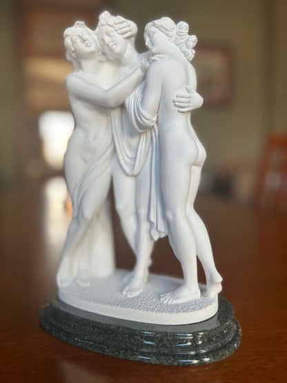 Three Graces Bathers sculpture by Antonio Canova sister goddess Statue