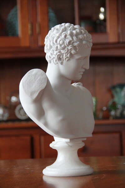 Bust Hermes sculpture portraiture statue Marble reproductions Museum