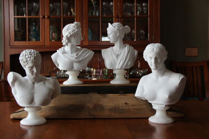 Bust Statues of Roman Greek Goddesses Gods Series Sculptures Heads