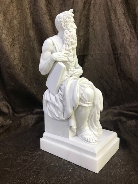 Moses by Michelangelo Sculpture Marble Egregia Reproductions