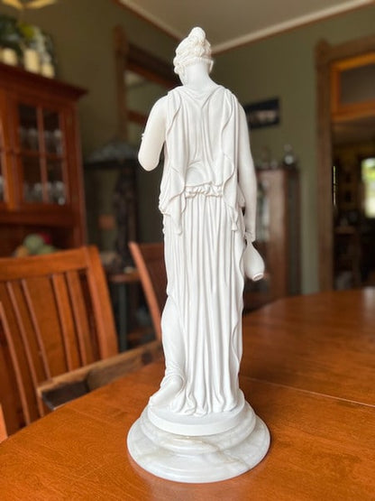 Hebe Statue official cup bearer of the Greek Olympian gods Marble Italy