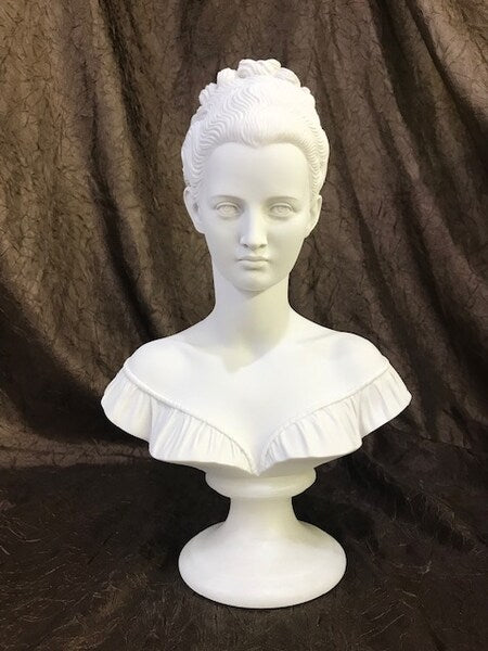 Bust Statue L'Histoire du Chevaliere des Grieux et Manon Lescaut