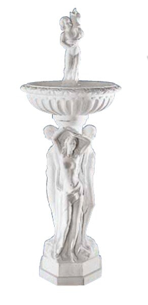 Three Graces Nude Marble Fountain