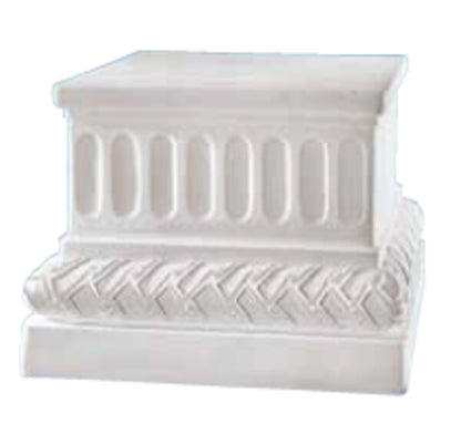 Rectangular Bonded Carrara Marble 27.25" W 21.25" D 20" H