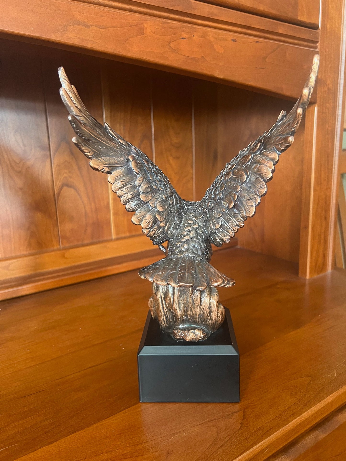 Hero’s Tribute Eagle Bronze Finish Figurine on waves gifts and awards