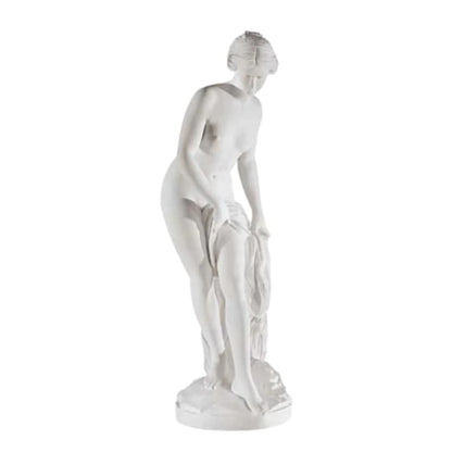 Carrara Marble Bather By Falconet Made in Italy Sculpture