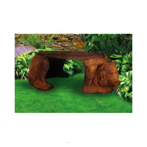 Bear Garden Bench Large Outdoor Cast Stone Seating