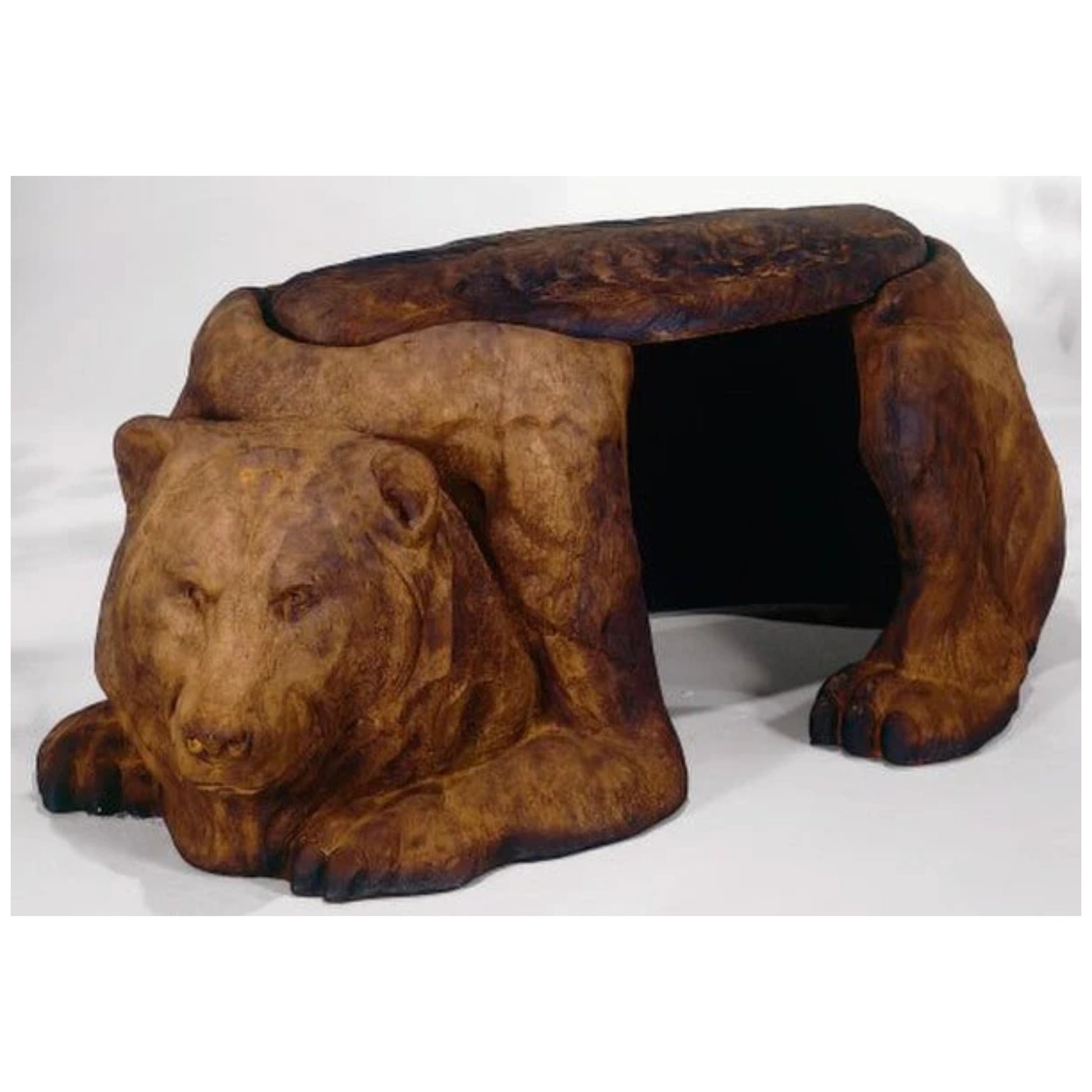 Bear Sculptural Garden Bench
