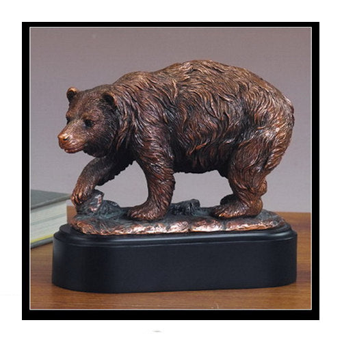 Bear trophy sculpture for Cub Scouts or nature groups wildlife statue on base award
