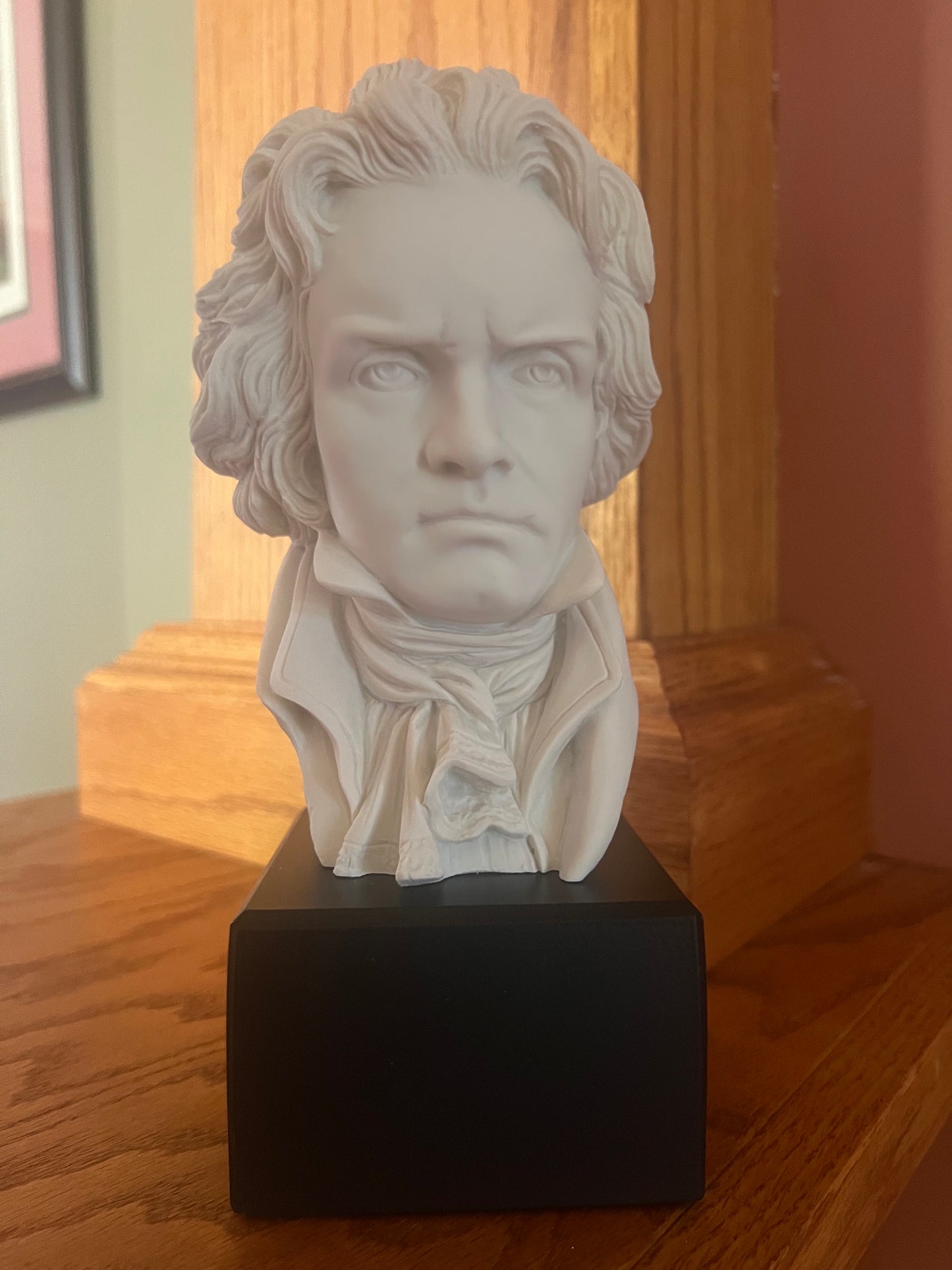 Prometheus Beethoven head sculpture Italian alabaster figurine