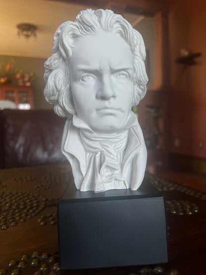 Beethoven marble bust replica musician desk sculpture composer famous statue
