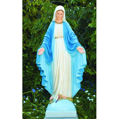 Blessed Mother Mary Life Size Statue Cement Outdoor Religious Statuary  Sculpture
