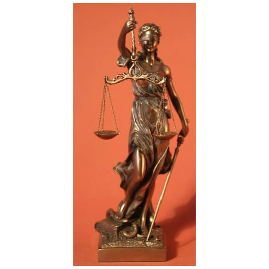 Blind Lady Justice La Justica Statue Sculpture Gift Scales Sword Woman, thumbnail image