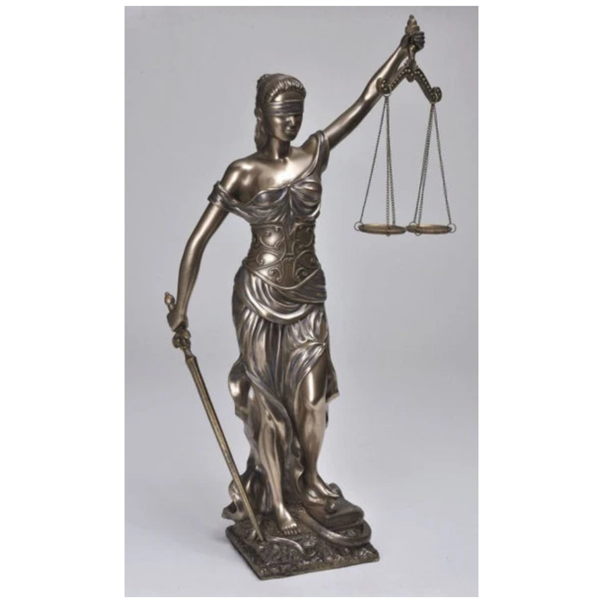 Lady Justice Statue Blind Scales of Justice Sculpture