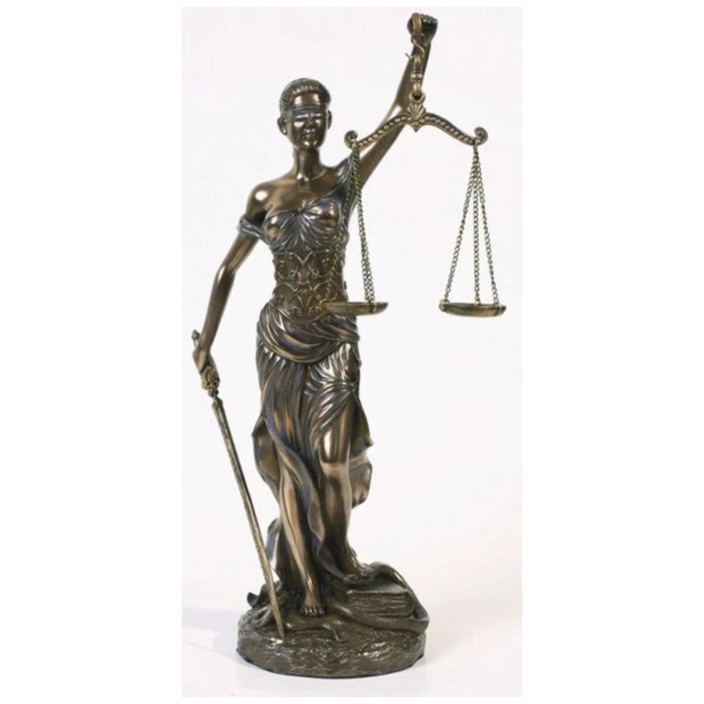 Blind Justice Statue- Lady Justice Sculpture - La Justica
