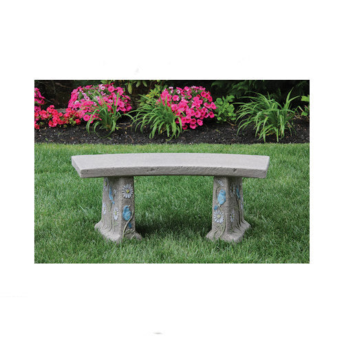 Bluebird Garden Cement Bench