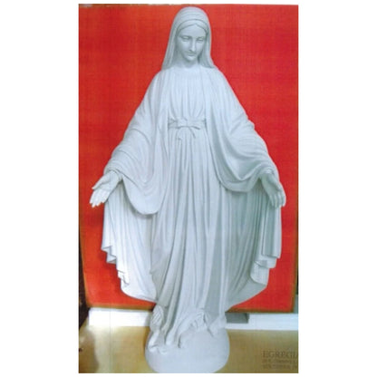 Bonded Marble Virgin Mary Madonna Sculpture