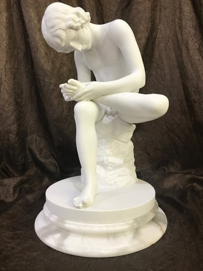 Boy Extracting Thorn Spinario Fedelino Sculpture Marble Statue Art
