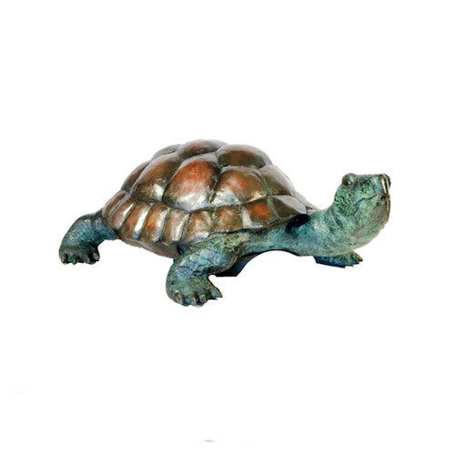 Bronze Turtle Fountain Water Feature Spouting pond sculpture Spitter Piped