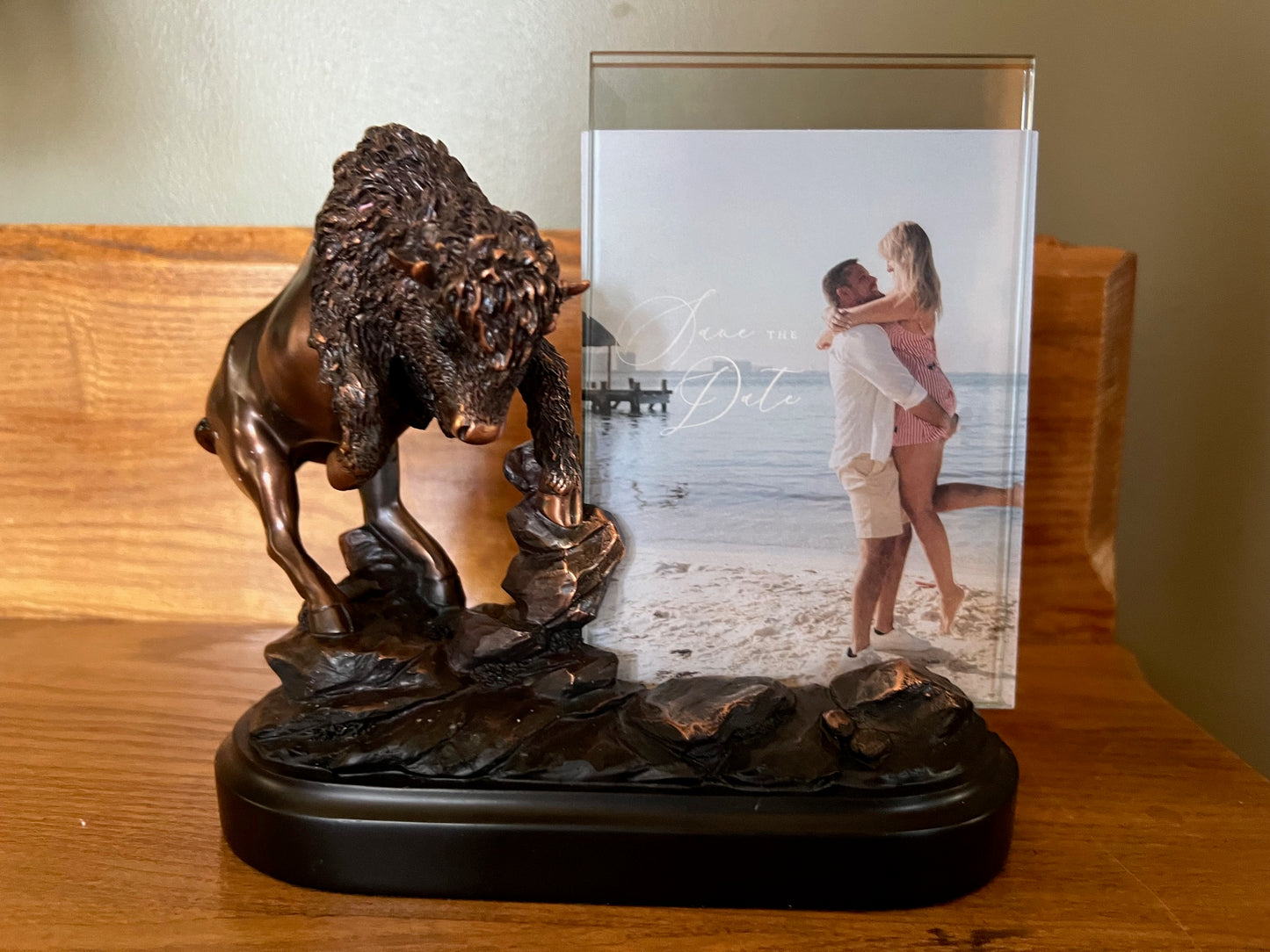Spirit of the Plains Buffalo Picture Frame Sculpture Wildlife and Conservation Groups
