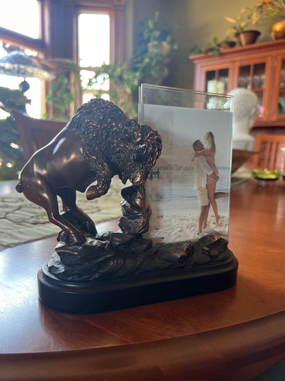 Buffalo Picture Frame Sculptural Award Statue wonderful gifts to add your own tribute
