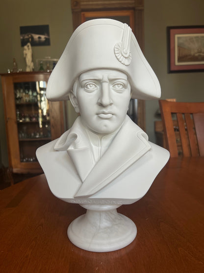 Napoleon marble Bust Statue Sculpture Portrait Head French on Alabaster base