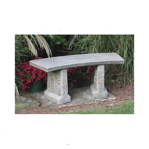 Butterfly Garden Bench Cement