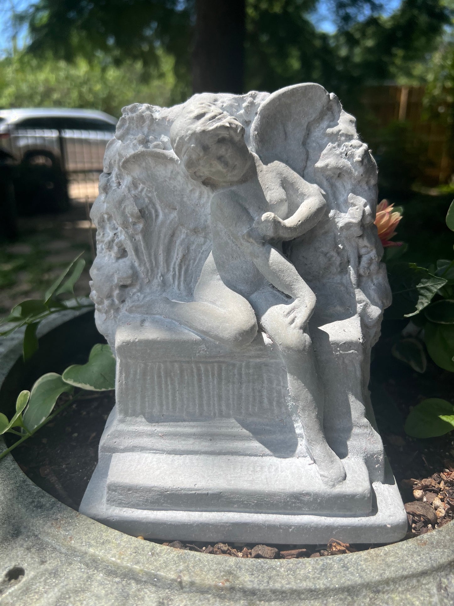 Vintage butterfly fairy sculpture made in America