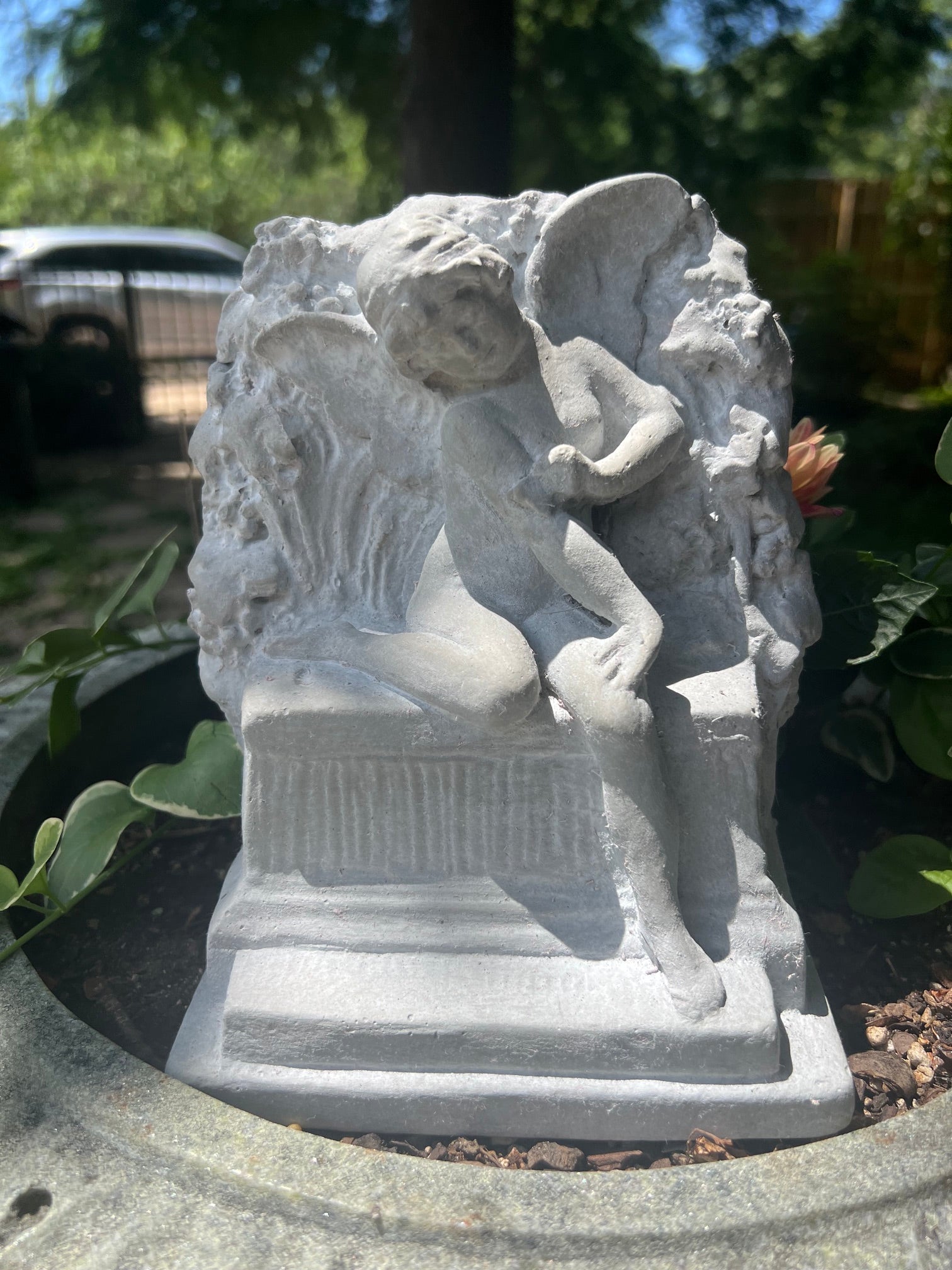 Vintage butterfly fairy sculpture made in America