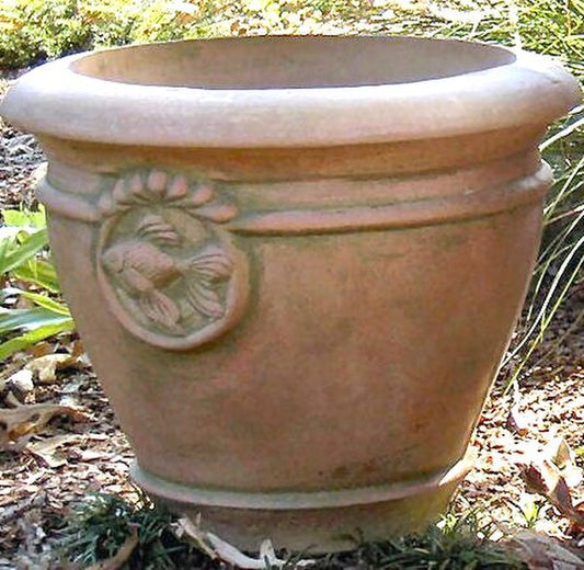 Cement Planter for outdoor use Goldfish Cast Stone Garden Planter