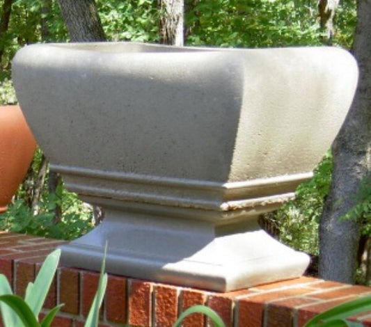 Cement Vases - Monterey Modern Planter & Pedestal Concrete