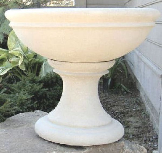 Minimalistic Concrete Vase - Russell Urn on Pedestal Planter