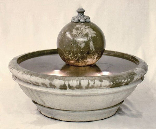 Terrace Garden Fountain With Bubbling Sphere