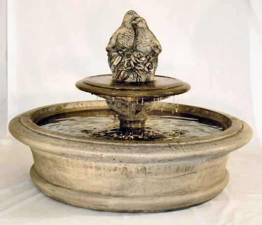 Fairfield Fountain With Tier And Love Birds