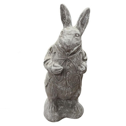 Alice In Wonderland White Rabbit Cement Statue Garden Sculpture