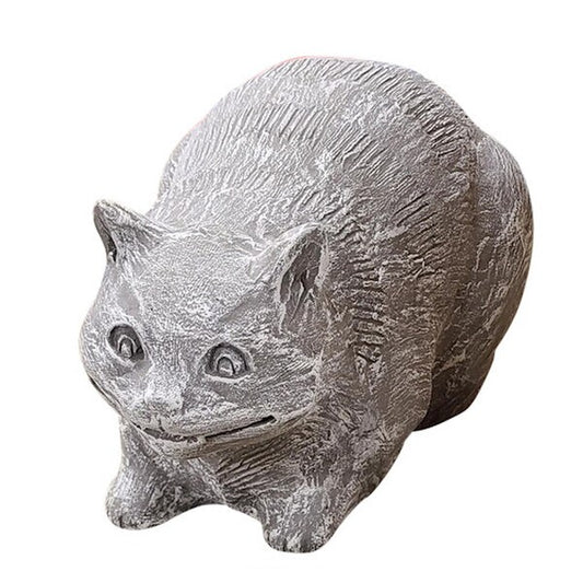 Cheshire Cat Alice in Wonderland Sculpture Made of Concrete Garden Statue