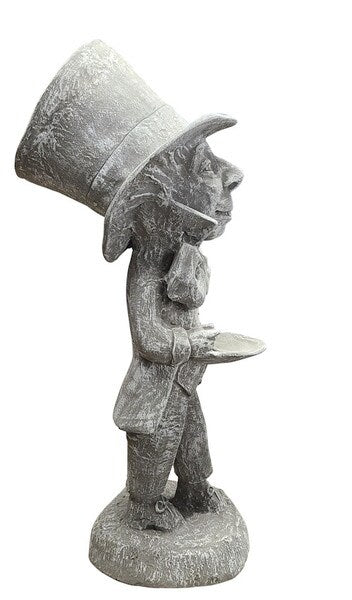 Mad Hatter Alice In Wonderland Sculpture Garden Statue Decorative Outdoor