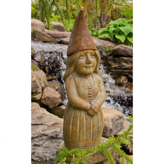 Gwendolyn the Garden Guardian Gnome Statue outdoor statuary
