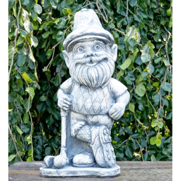 Golfer Garden Gnome Statue good humor for your garden or backyard