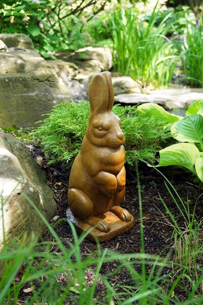Classical Statue Cement Rabbit English Hare Garden Sculpture Stone