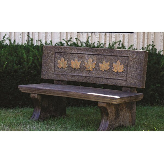 Embrace the charm and durability of our Grand Leaf Bench Cement