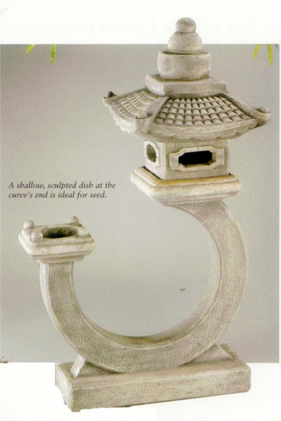 Sculptural Curved Great Pagoda Lantern Garden Outdoor Large Statue