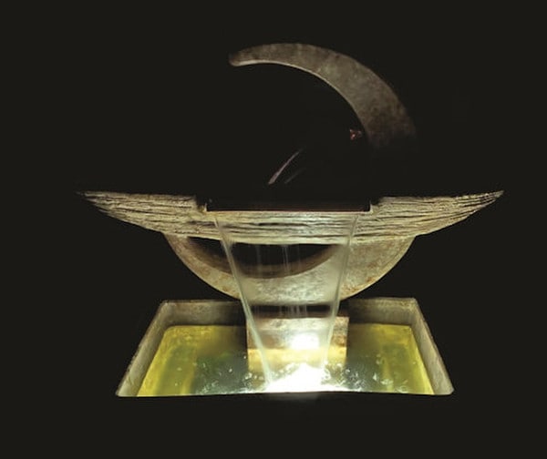 Moon Dance Sculptural Fountain Modern Classical Cement Unique Art