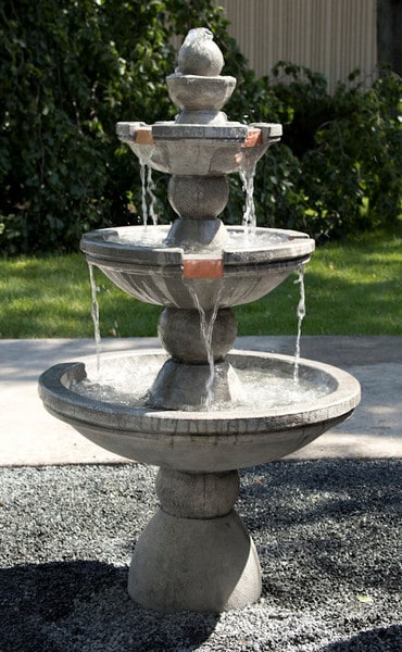 Buckingham Fountains palace copper spills three tiers cement sale large scale