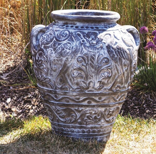 Orante Outdoor Design Turkish Sculptural Garden Cement Planter Statuary