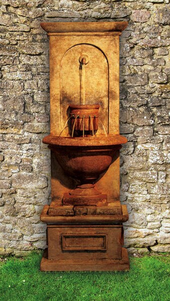 Vivanda Flat Wall Fountain Garden Large Scale Decor Henri Statuary