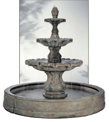 Classic Finial In Valencia Pool Fountain