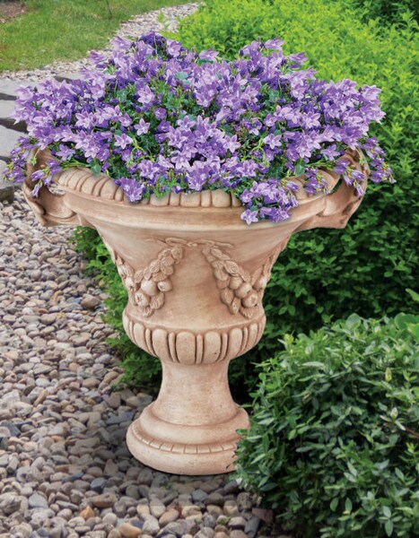 Handle Urn Medium Cast Stone 21" High