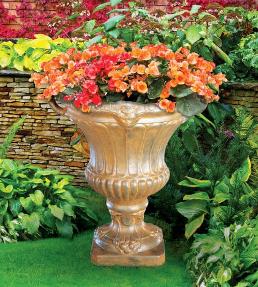 Handle Urn Large Cast Stone Planter Cement Roman Ornate Large